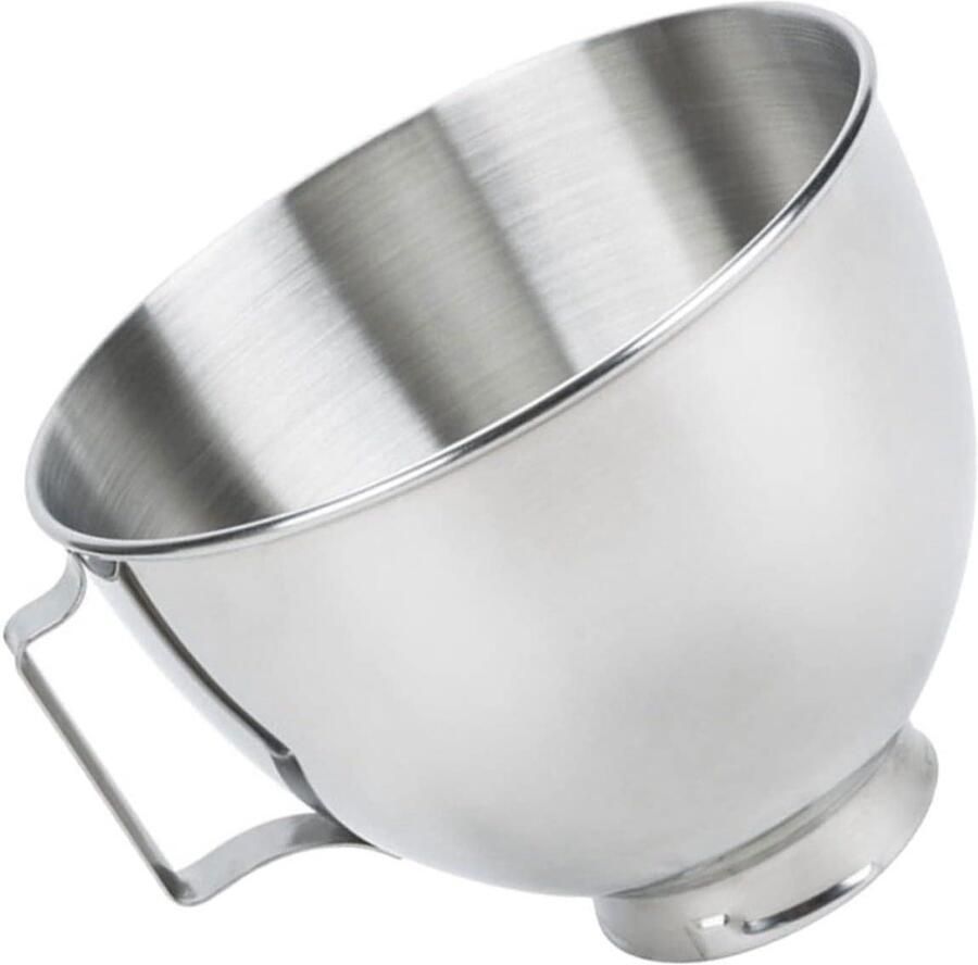 Roestvrijstalen Mengkom Mixer Kom Fruitschaal Bakken en Mengen Compatibel met Keukenmixers 22 cm diameter Zilver