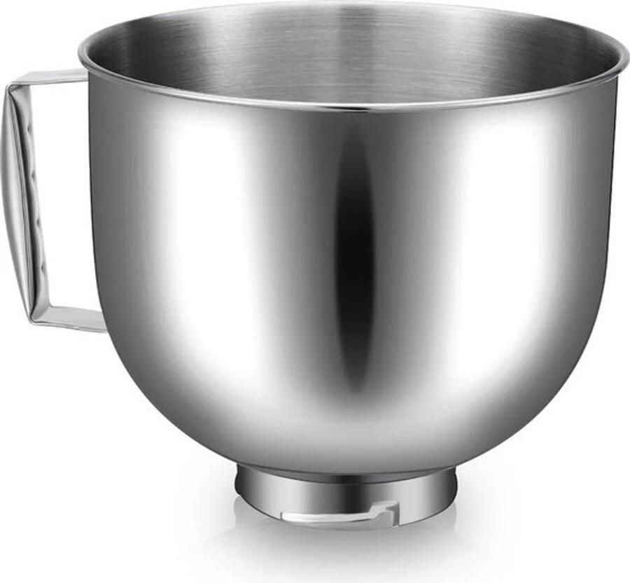 Roestvrijstalen mengkommen met handvatten Geschikt voor Classic 4.5Q Geschikt voor Artisan 5QT series verkrijgbaar als vervangend accessoire voor mixers vaatwasmachinebestendig