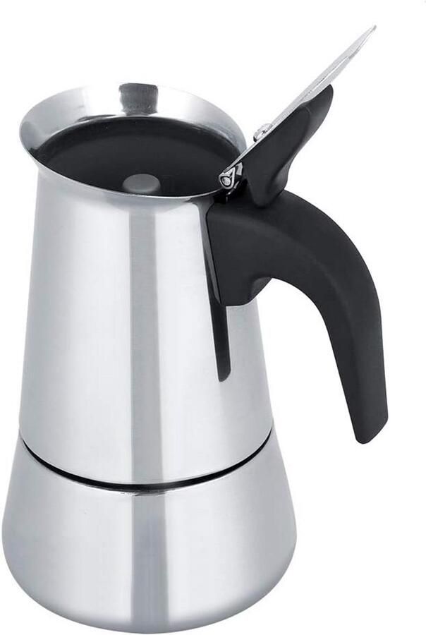 Roestvrijstalen Moka Express Espressopot Italiaans Koffiezetapparaat voor Gas en Licht