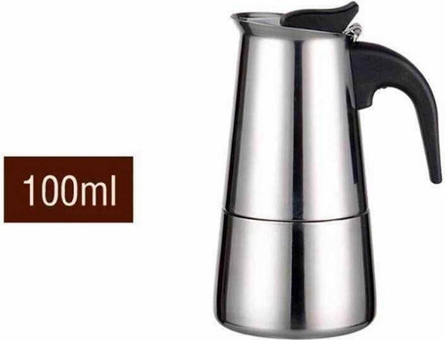 Roestvrijstalen Moka Koffiezetapparaat Potfilter (100 ml)