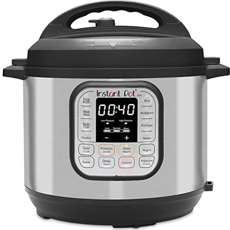 Roestvrijstalen Multikoker 8L – Snelkookpan en Slowcooker in één