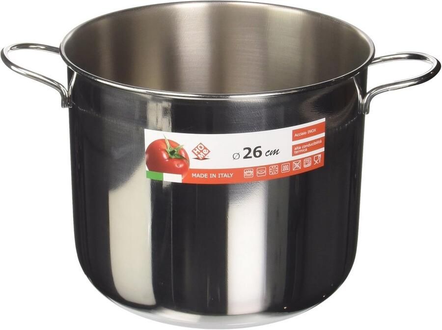 Roestvrijstalen Pan 26 cm Ideaal voor Koken en Bereiden