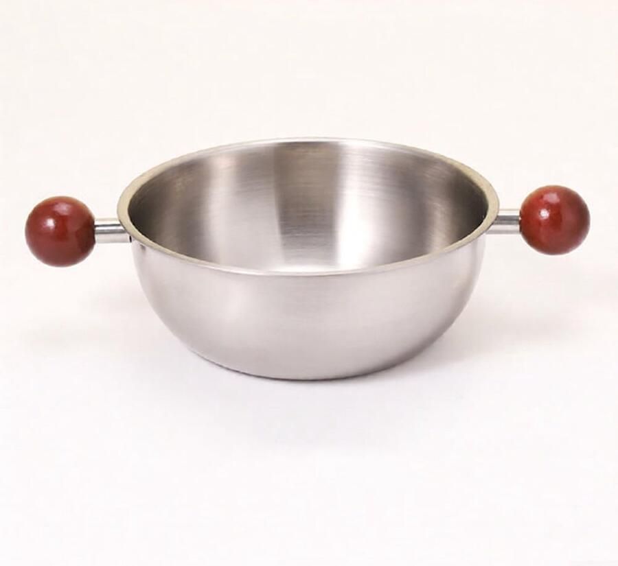 Roestvrijstalen pan Kleine koekenpan Kleine porties koken Gelijkmatige warmteverdeling 15 cm diameter Zilver
