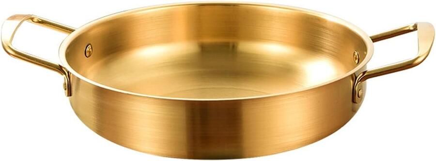 Roestvrijstalen Pan Kleine Soeppot Thuis Koken Uniforme Verwarming 18cm Diameter Goud