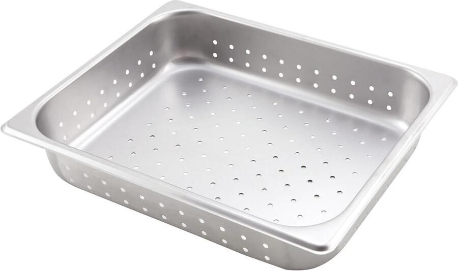 Roestvrijstalen Pan Koekenpan Keukenpan Koken en Bakken Vaatwasserbestendig 2.5 Inches Zilver