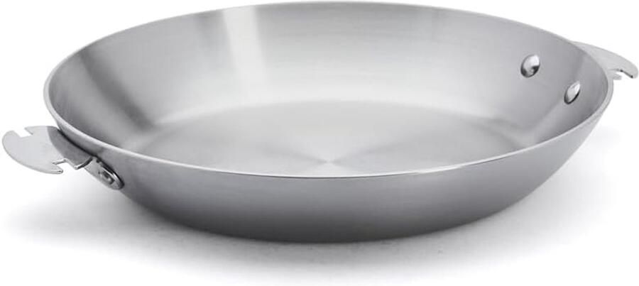 Roestvrijstalen Pan Koekenpan Keukenpan Professioneel Koken Ovenbestendig Vaatwasserbestendig 28 cm Zilver