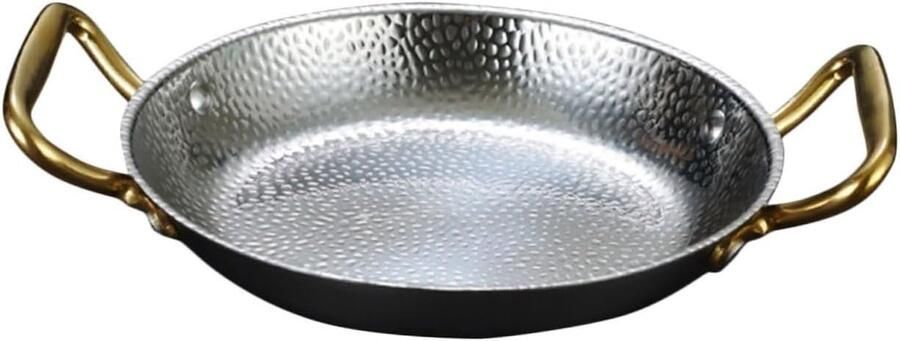 Roestvrijstalen Pan Koekenpan Sauspan Hete Pot Koken Dubbele Handgreep 275 cm Zilver