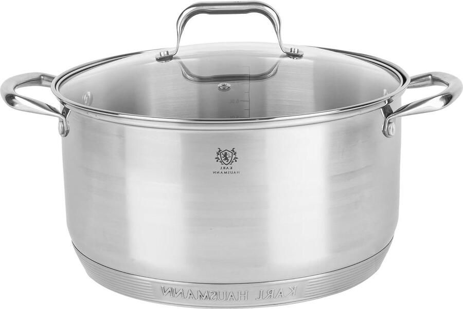 Roestvrijstalen pan Kookpan soeppan Dagelijks koken Energiezuinig koken 61 liter Zilverkleurig