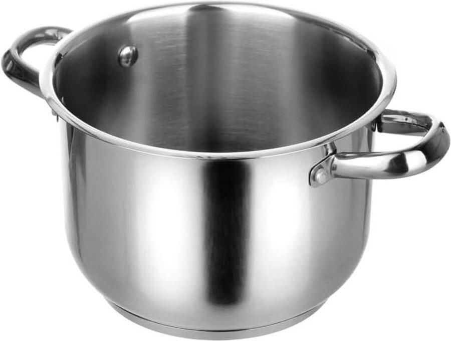 Roestvrijstalen Pan Kookpan Steelpan Koken en Opwarmen Ingekapselde Bodem 14 cm Zilver