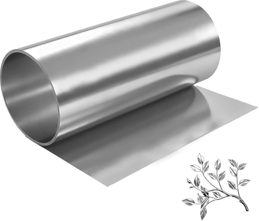 Roestvrijstalen plaatfolie 0 1 mm 200 x 1000 mm roestvrij staal ideaal voor machine-reparatie ShopVlot