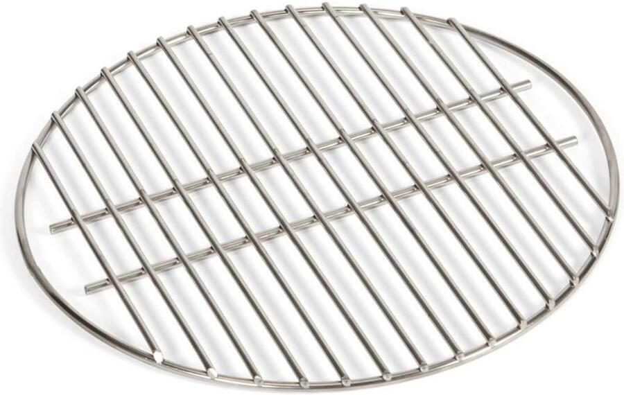 Roestvrijstalen Rooster Grillplaat Buiten Koken Makkelijk Schoon 40 cm Diameter Zilver