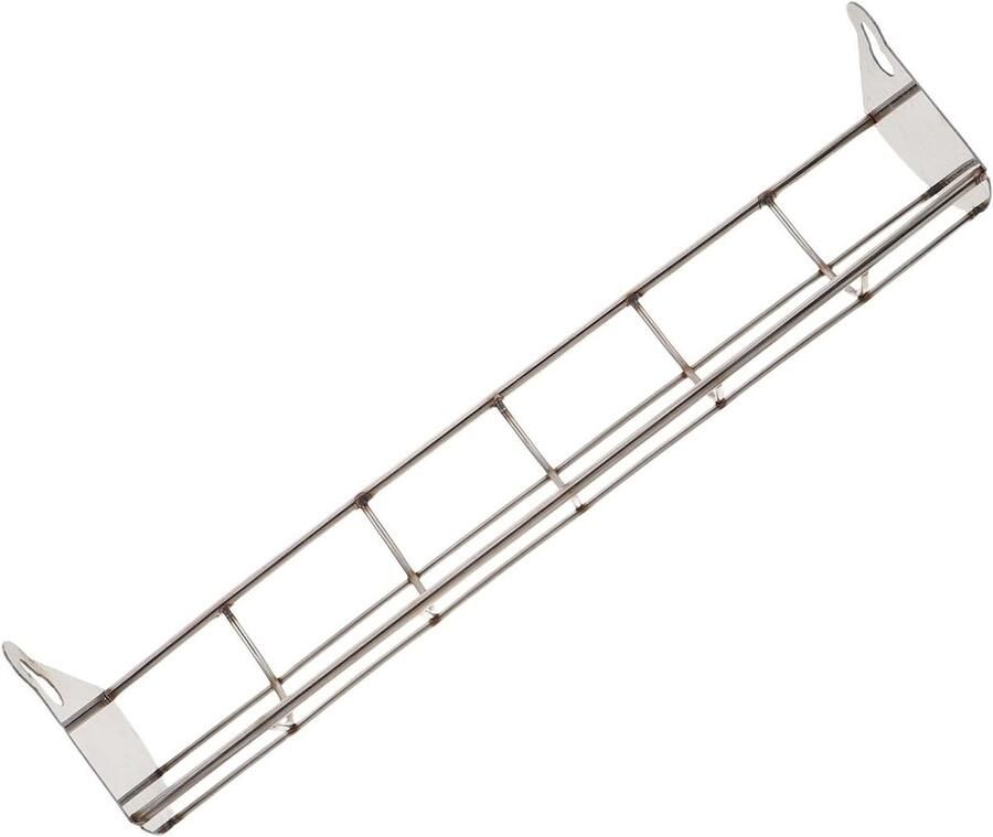 Roestvrijstalen Roosterrek Grillmand Oven Efficiënt Bakken Hittebestendig 34 x 9 x 8.5 cm Zilver