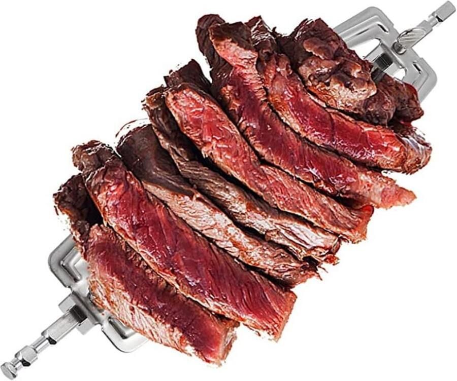 Roestvrijstalen Rotisserie Vork 28Cm voor Air Fryer en Barbecue