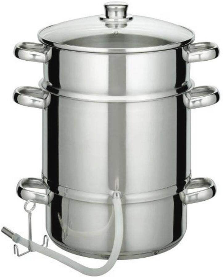 Roestvrijstalen sapcentrifuge 25 cm voor optimale sapextractie