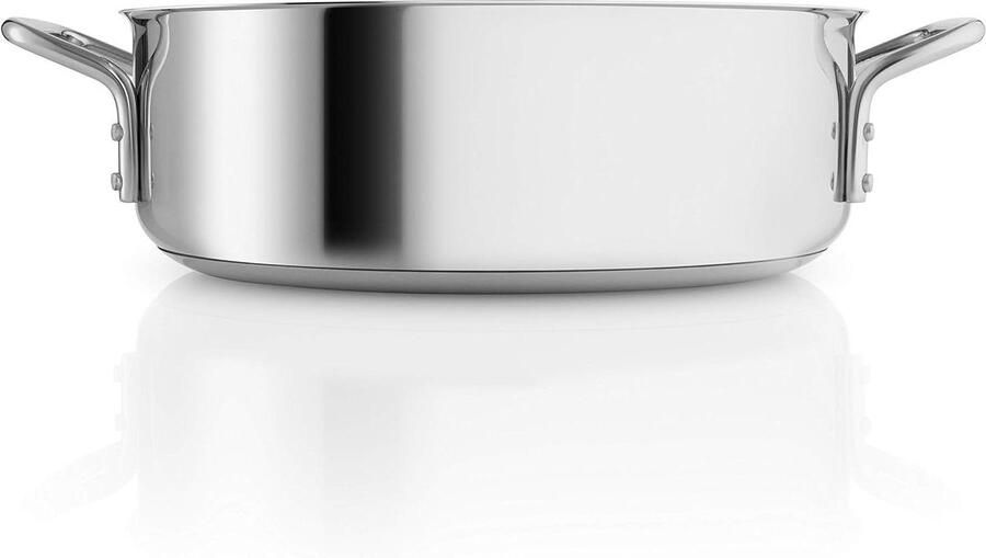 Roestvrijstalen Sauteuse Braadpan Sauteerpan Snelle Gerechten Maken Keramische Antiaanbaklaag 35 Liter 24 cm Zilver