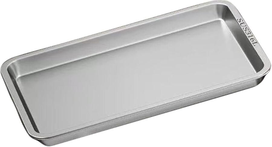 Roestvrijstalen Schaal Lekbak Bakplaat Bakken en Braden Verdikt Materiaal 60x40x2cm Zilverkleurig