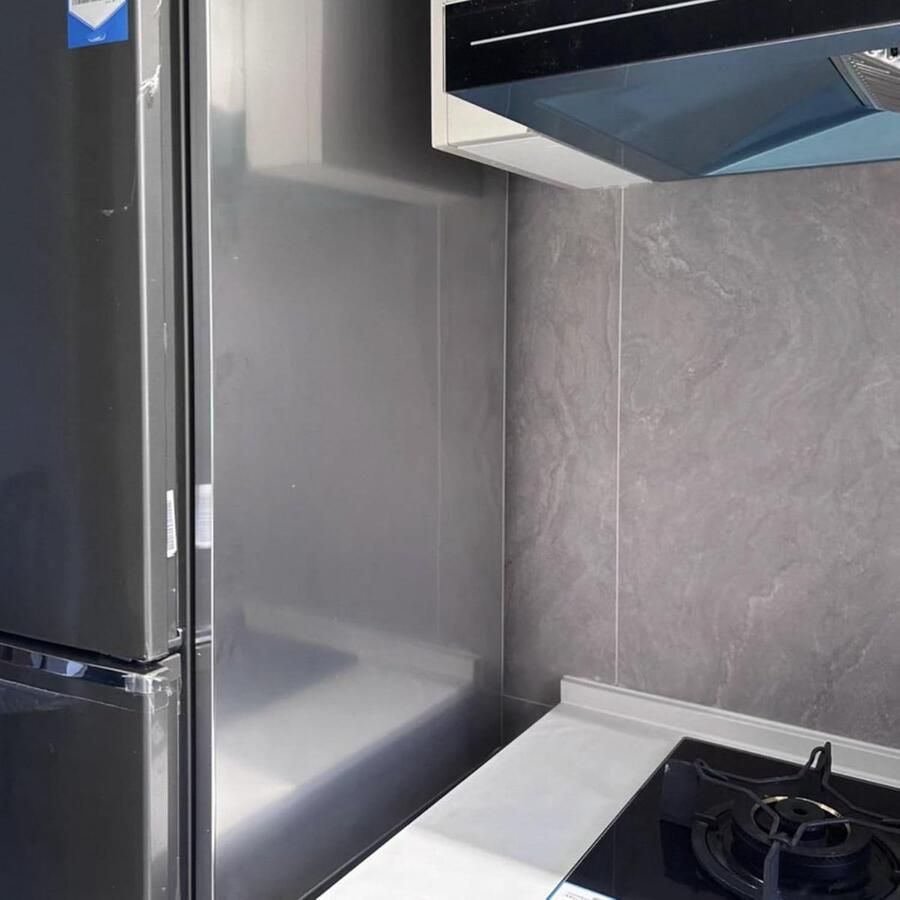 Roestvrijstalen Schild Isolatieplaat Keuken Bescherming Kookplaat Hoge Temperatuur Bestendig 120 x 60 cm Zilverkleurig