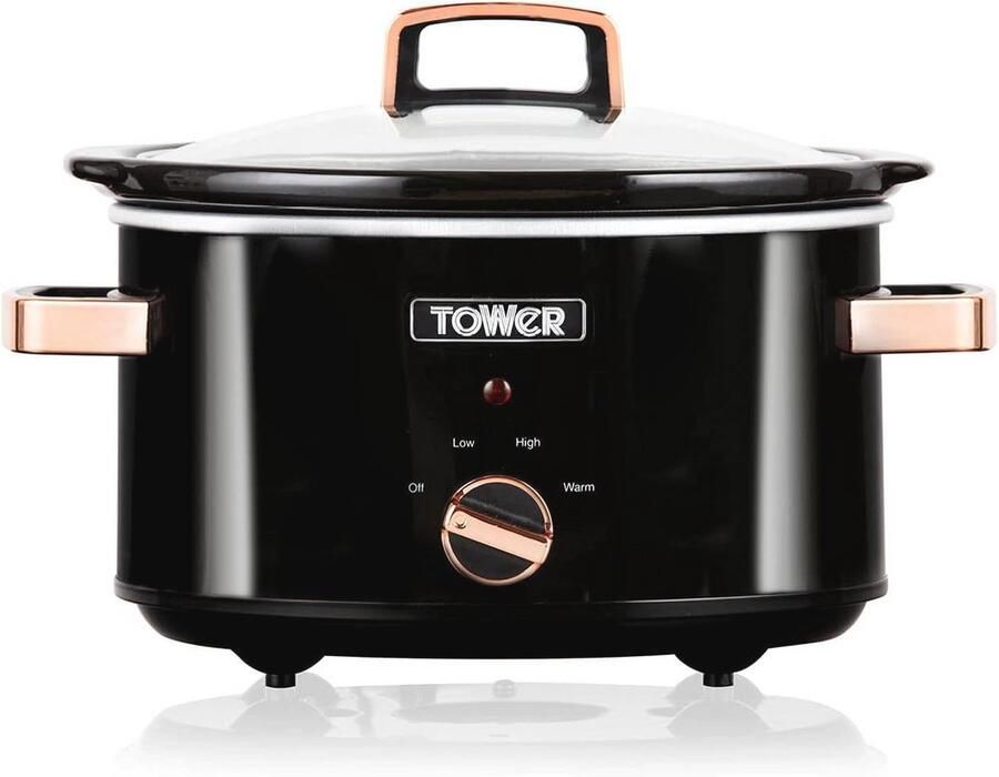 Roestvrijstalen Slowcooker 3 5L met 3 Warmte-instellingen en Warmhoudfunctie
