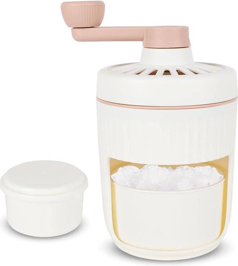 Roestvrijstalen Slushy Maker en Slush-ijsmachine met handslinger handmatige crushed ice machine voor cocktails roze Slush puppy machine