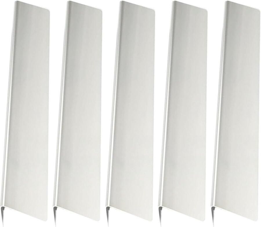 Roestvrijstalen Smaakbars Aromarails Grillplaten Grill Oppervlak Beschermen Snelle Warmteverdeling 38.8 cm Lengte Zilver