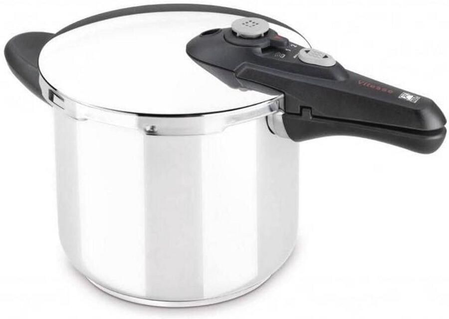 Roestvrijstalen Snelkookpan 6L Inductie Gezond Koken met Druk