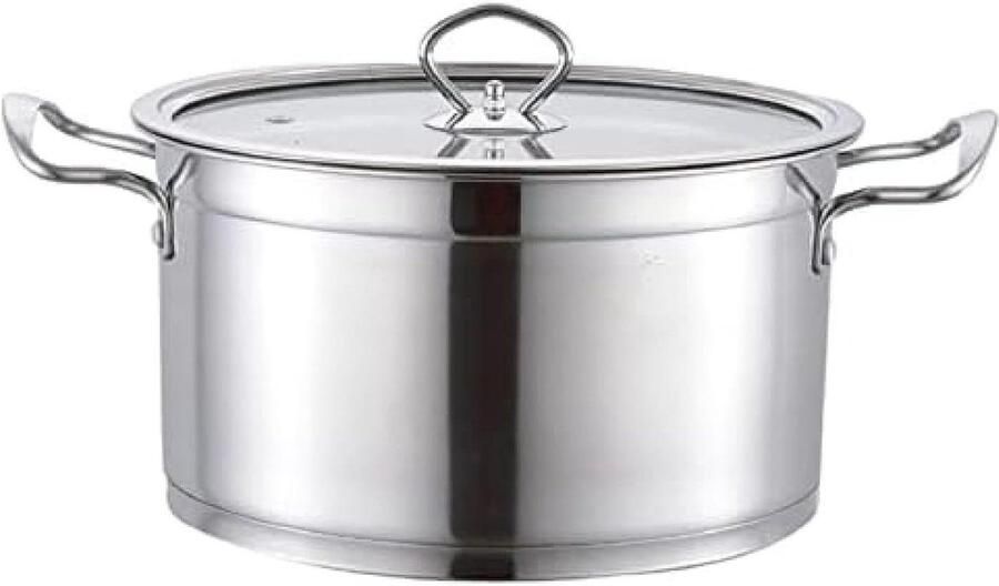 Roestvrijstalen Soeppan Kookpot Inductie Soepen Koken Nikkelfrij Roestvrij Staal 14 cm Zilver