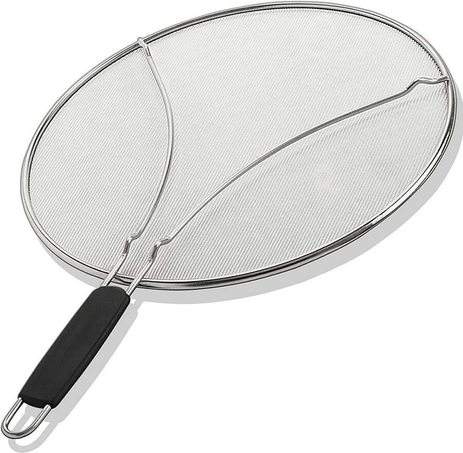 Roestvrijstalen spatdeksel 24 cm Ideaal voor vetspatten tijdens het koken