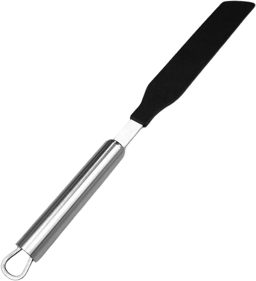 Pannenkoeken Spatel Beslag Verdeel Tool Perfecte Pannenkoeken Maken Roestvrij Staal 19.5 cm x 12.2 cm Zilver