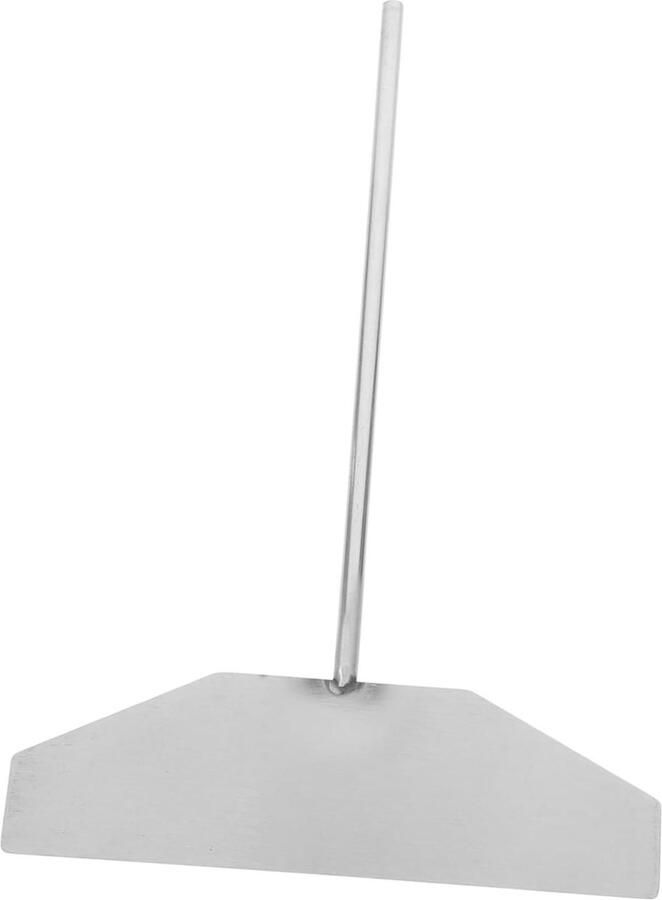 Roestvrijstalen Spatel Pannenkoekenmes Crêpespreider Beslag Verdelen Ergonomisch Ontwerp 20 cm Zilver