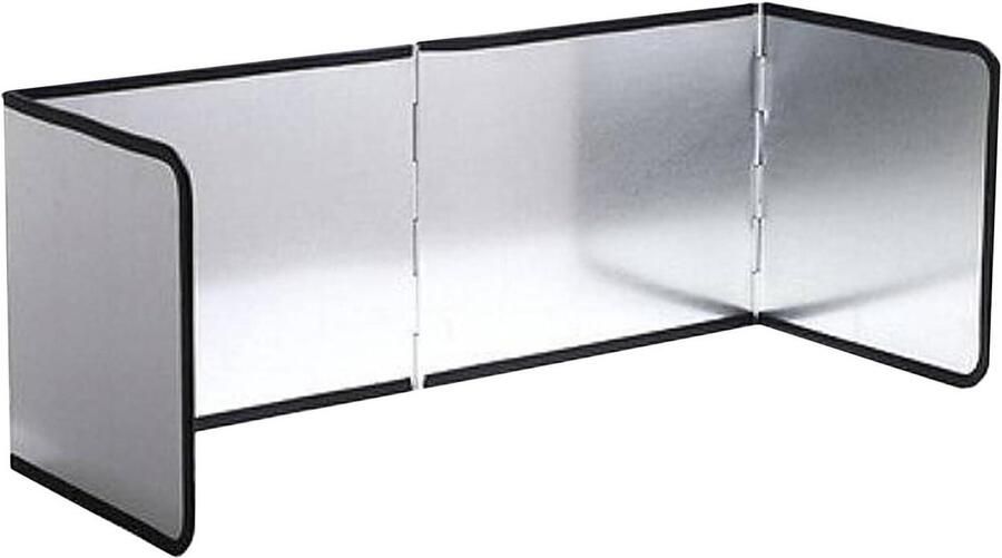 Roestvrijstalen Spatscherm Oliebarrière Keuken Kookplaat Beschermen Hittebestendig Ontwerp 765 x 305 cm Zilver