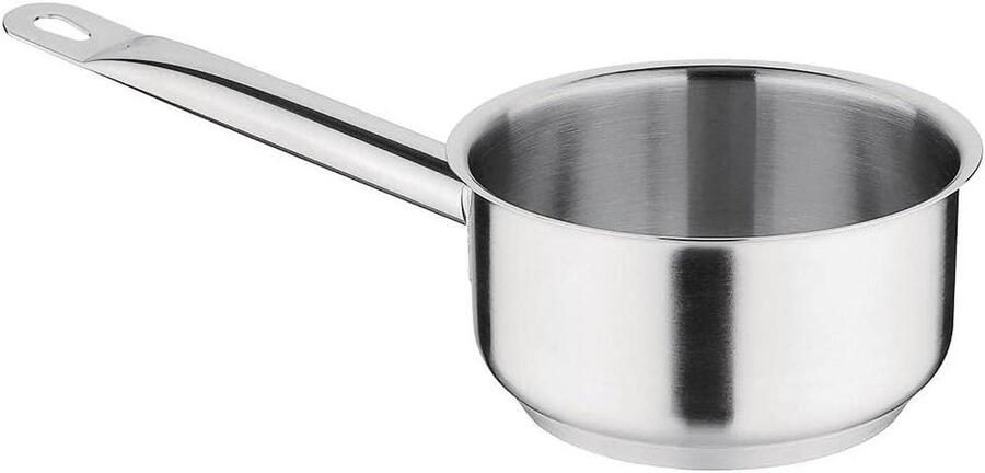 Roestvrijstalen Steelpan Kookpan Sauspan Koken en Verwarmen Cool Grip Handvat 900 ml Zilver