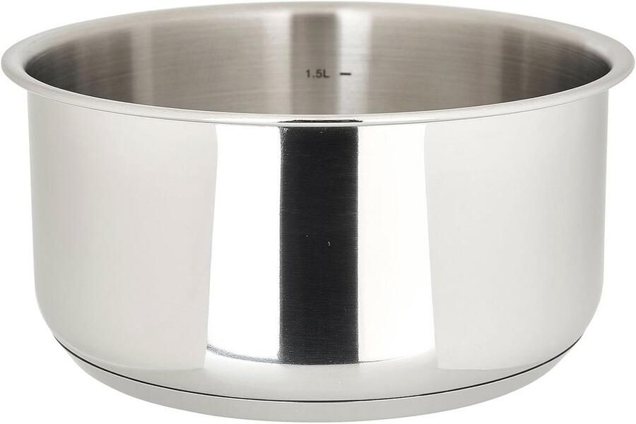 Roestvrijstalen Steelpan met Afneembare Handgreep 18 cm Voor Inductie en Alle Warmtebronnen