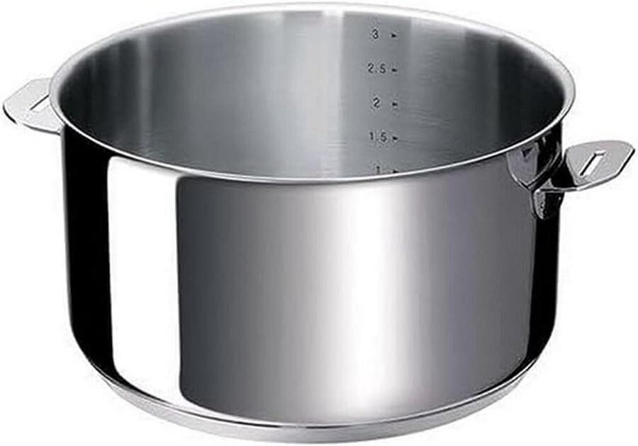 Roestvrijstalen Steelpan Braadpan 18 cm Vaatwasmachinebestendig en Geschikt voor Inductie