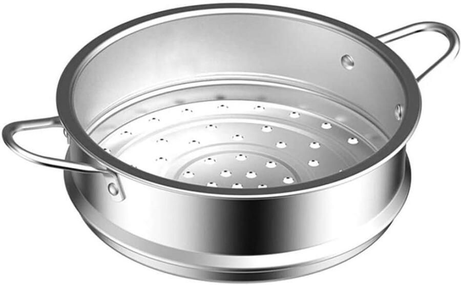 Roestvrijstalen stoominzet Vis groenten mand Gezond koken Hittebestendige handgrepen 16cm diameter