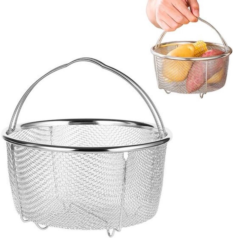 Roestvrijstalen Stoommand 20CM Voor rijstkoker en frituur Gezond koken