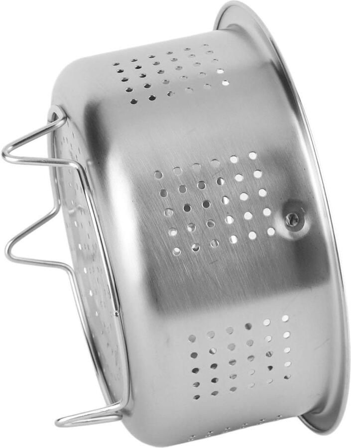 Roestvrijstalen Stoommand Rijstkoker stoominzet Gezond Koken Met Handvat 138 cm Zilver
