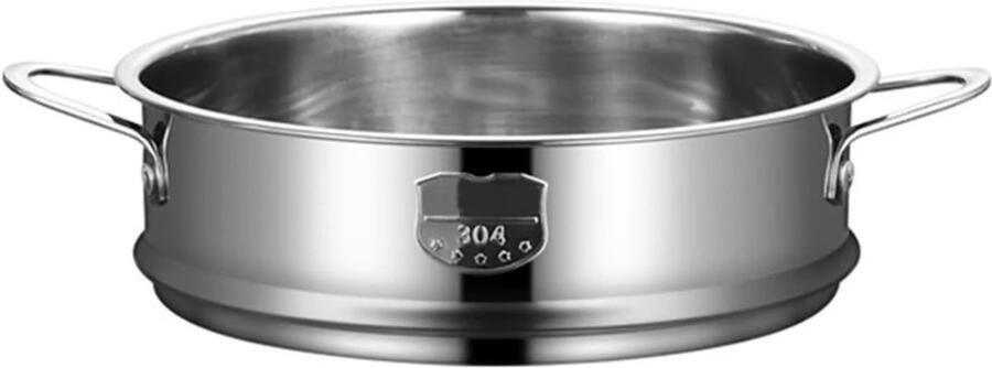 Roestvrijstalen Stoommand Universele Inzetpan Gezond Koken Met Handgreep 22 cm