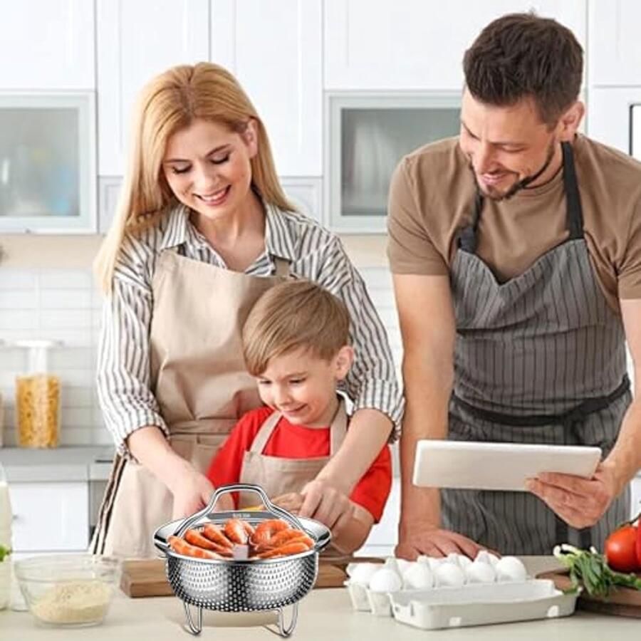 Roestvrijstalen Stoommand voor Pan – Perfect voor Gezond Koken