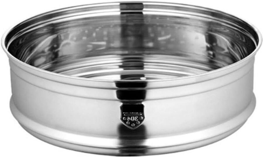 Roestvrijstalen Stoompan Stoomkoker Gezond Koken Herbruikbaar Materiaal 32 cm Diameter Zilverkleurig