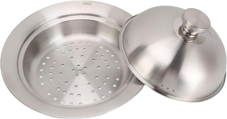Roestvrijstalen Stoompot Kookgerei Gezond Koken Behoud van Voedingsstoffen N.v.t. Zilver