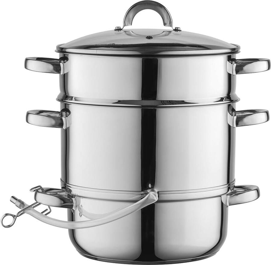 Roestvrijstalen Stoomsapcentrifuge voor Fruit en Groenten Geschikt voor Inductie