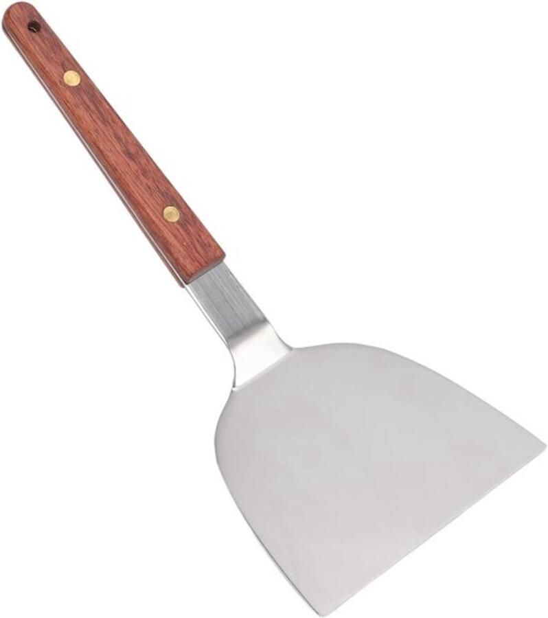Roestvrijstalen Teppanyaki Spatula voor Hamburger Pancakes en Steak – Perfecte Keukenhulp voor Bakken en Grillen (105MM)
