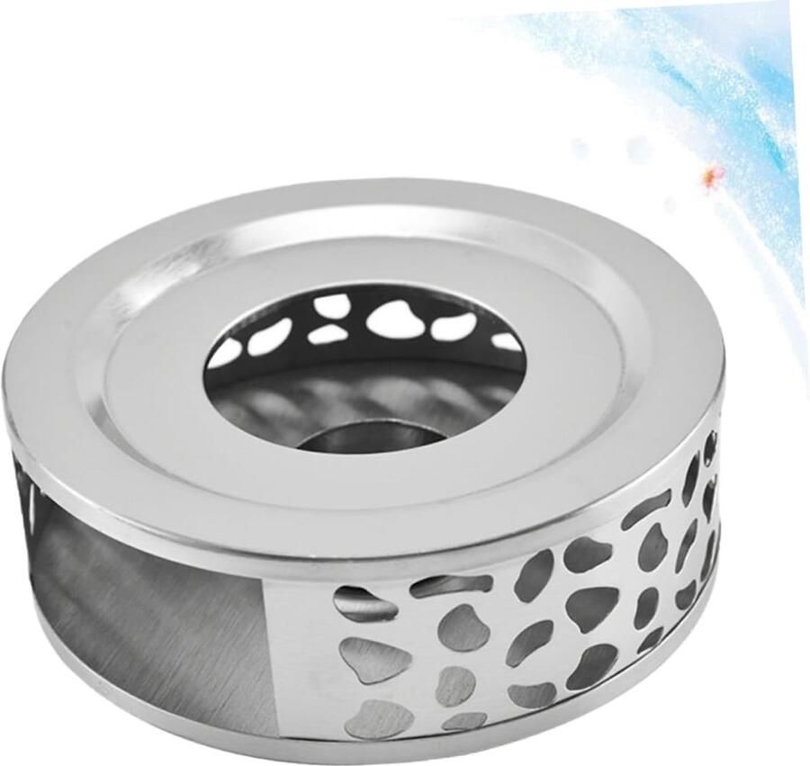 Roestvrijstalen thee- koffiewarmer Geschikt voor thuis cafés en restaurants zilverkleurig