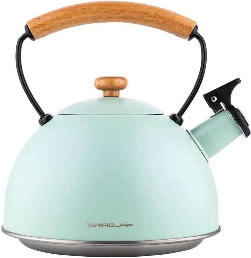 Roestvrijstalen Theeketel Automatisch Fluitje Waterkoker voor Inductiekookplaat Gaskookplaat en Elektrische Kookplaat Mint