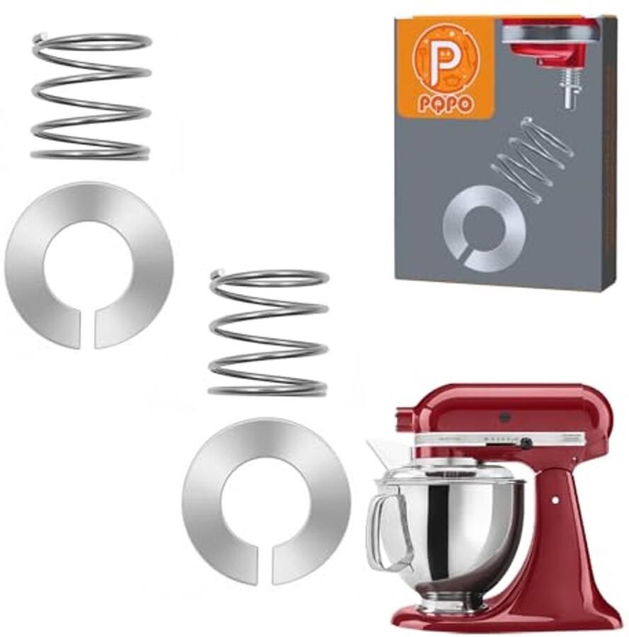 Roestvrijstalen Veer Accessoire voor Keukenhulp Stand Mixer 4.5 5 6 7 Quart