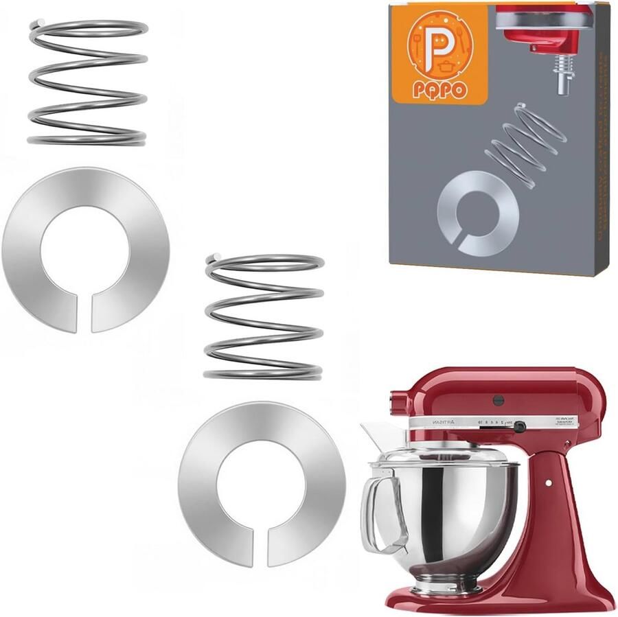 Roestvrijstalen Veer Accessoire voor Keukenhulp Stand Mixer 4.5 5 6 7 Quart