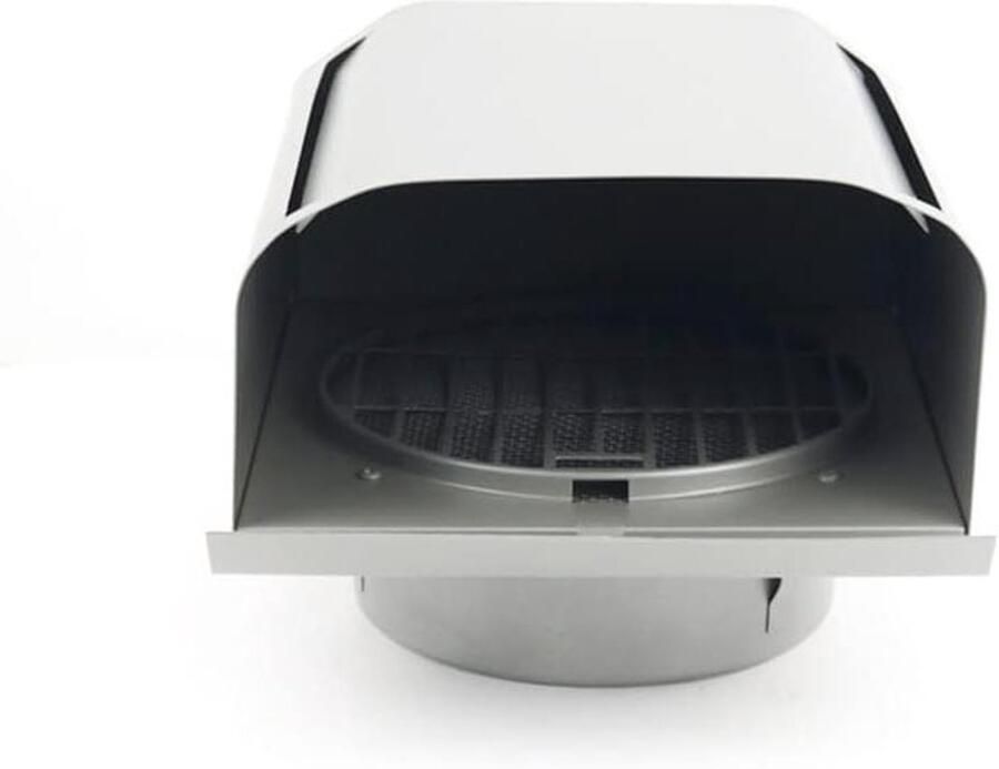 Roestvrijstalen Ventilatie Afzuigkap Rooster Afvoer Lucht Spiegelgepolijst Oppervlak 150 mm Zilverkleurig