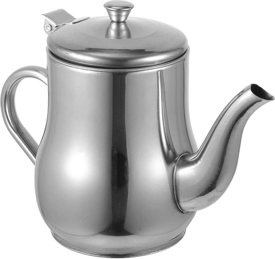 Roestvrijstalen vetscheider met oliezeef en zeef 24 oz. container voor oliedispenser vetcontainer voor frituurolie in huis en restaurant