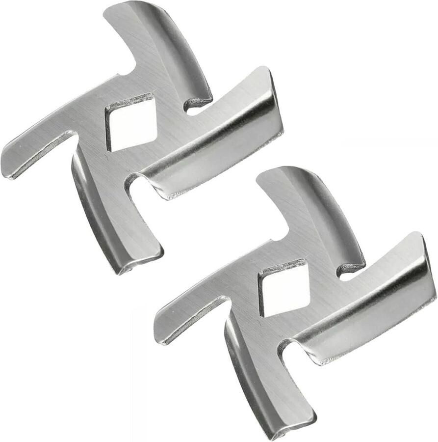 Roestvrijstalen Vleesmolenmes Vervanging voor Professionele Vleesmolen (2 Stuks)