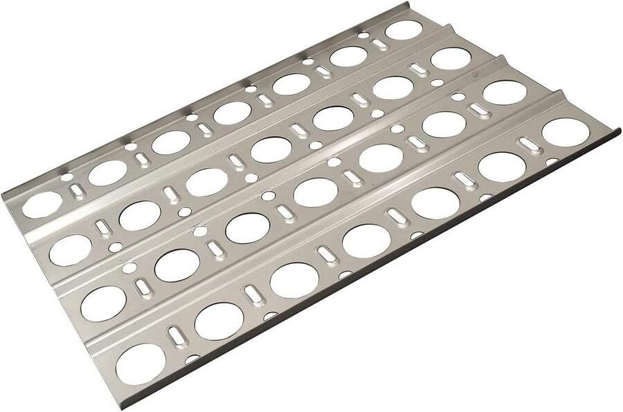 Roestvrijstalen Warmteplaat Grillplaat Vervanging Barbecue Onderhoud Specifiek Passend Ontwerp 457 x 286 cm Zilver